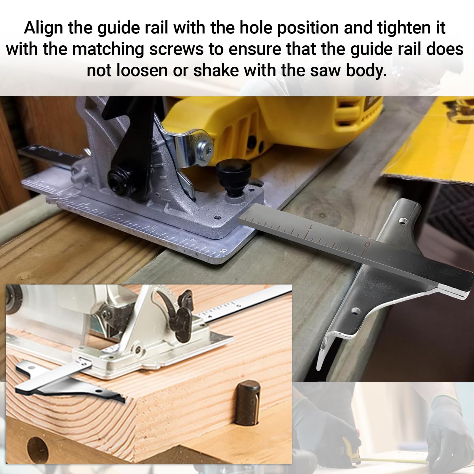 Edge Guide With Scale For Dewalt DC390K DW936 Circular Saw Compatible