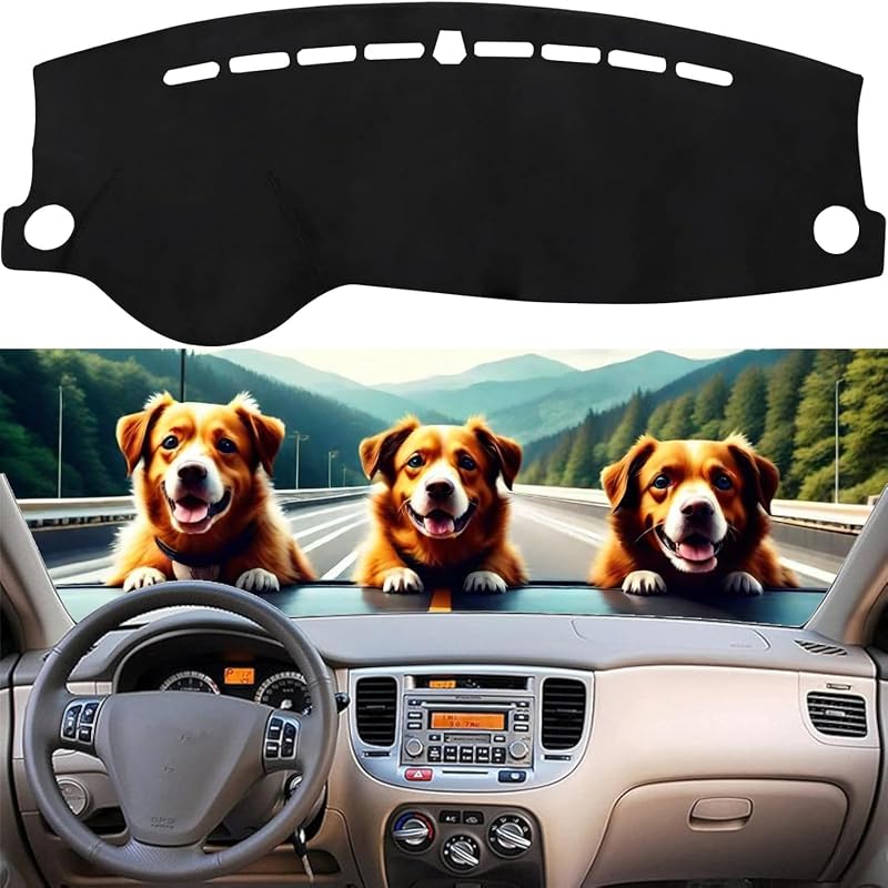 Capa para Painel Dash Mat para Kia Rio 2017–2023 com Apoio Antiderrapante IIKSDII