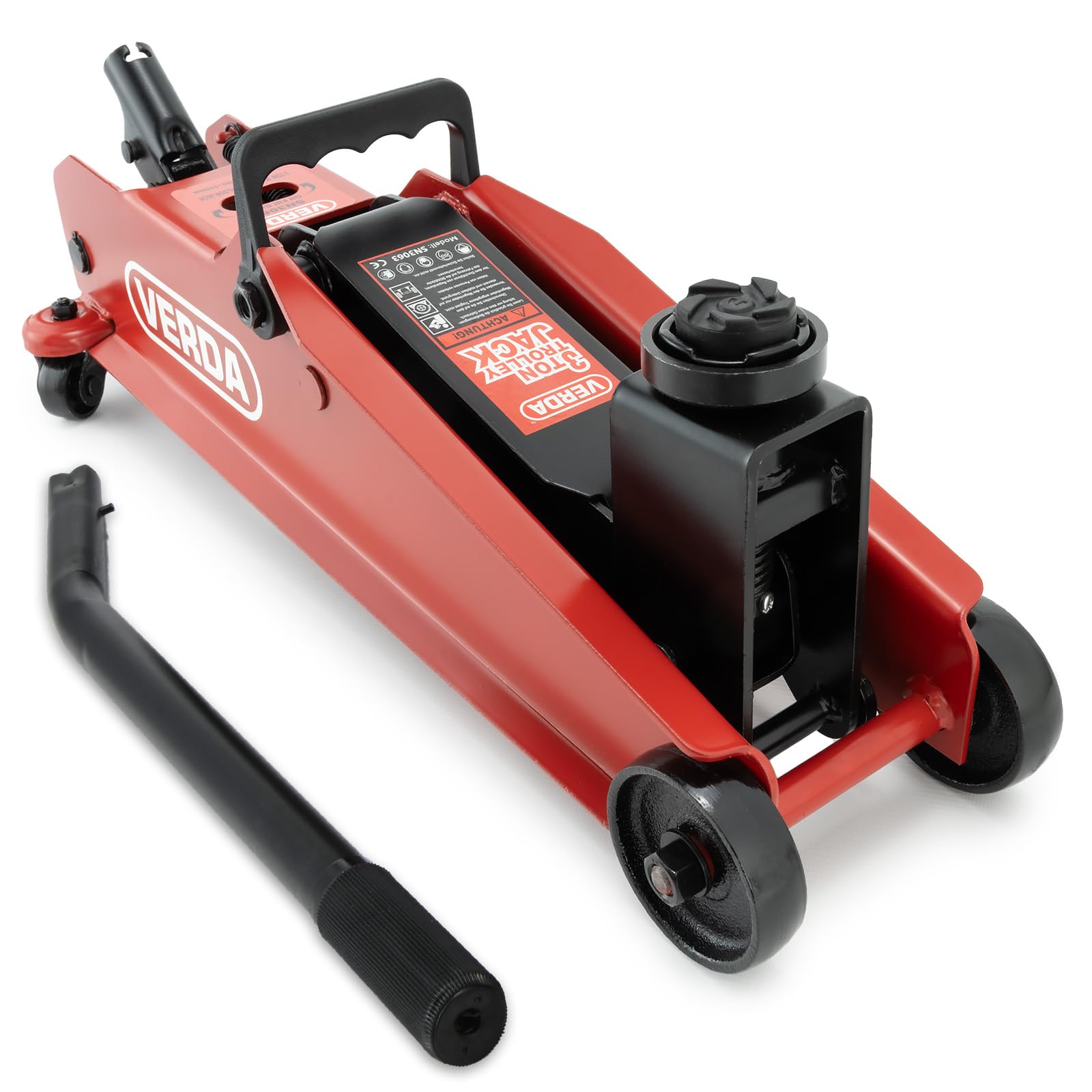 Cric idraulico 3T per SUV, 192-530 mm + 2 gommini + guanti di montaggio, cric idraulico per fuoristrada, SUV, Jeep, camper, auto, sollevatore professionale (SN3068)