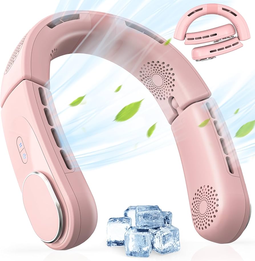 Amazon | 【新型くびかけ扇風機】 首掛け扇風機 静音設計 四風道 軽量