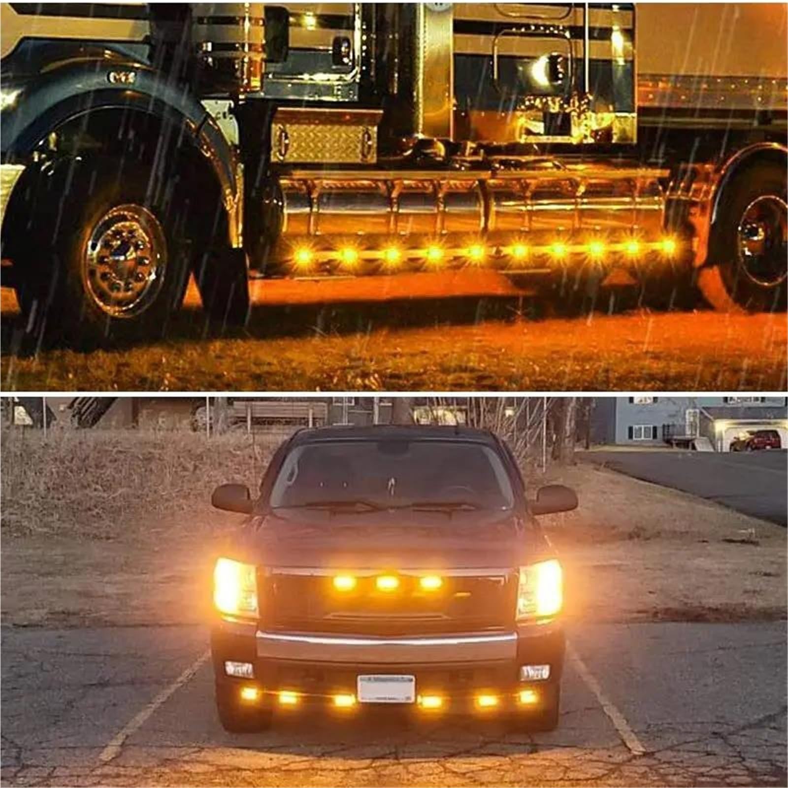 Freccia Auto Luce Posizione Laterale Del Rimorchio LED Luce Segnalazione Indicatore Luce Ingombro Per Camion RV Camper Marcatore Indicatore Laterale(4 LED White)