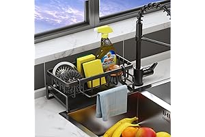 Dish Towel Holder for Kitchen Sink: Essential Kitchen Organizer for Sponge and Dishcloth Storage