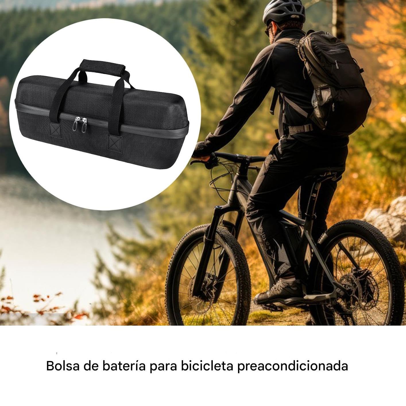 Borsa Batteria Per Bici Elettrica 10 Litri Borsetta Ignifuga Per Bici | Borsa Accumulo Della Batteria Per Pendolarismo Urbano Ciclismo Quotidiano Viaggio E Campeggio