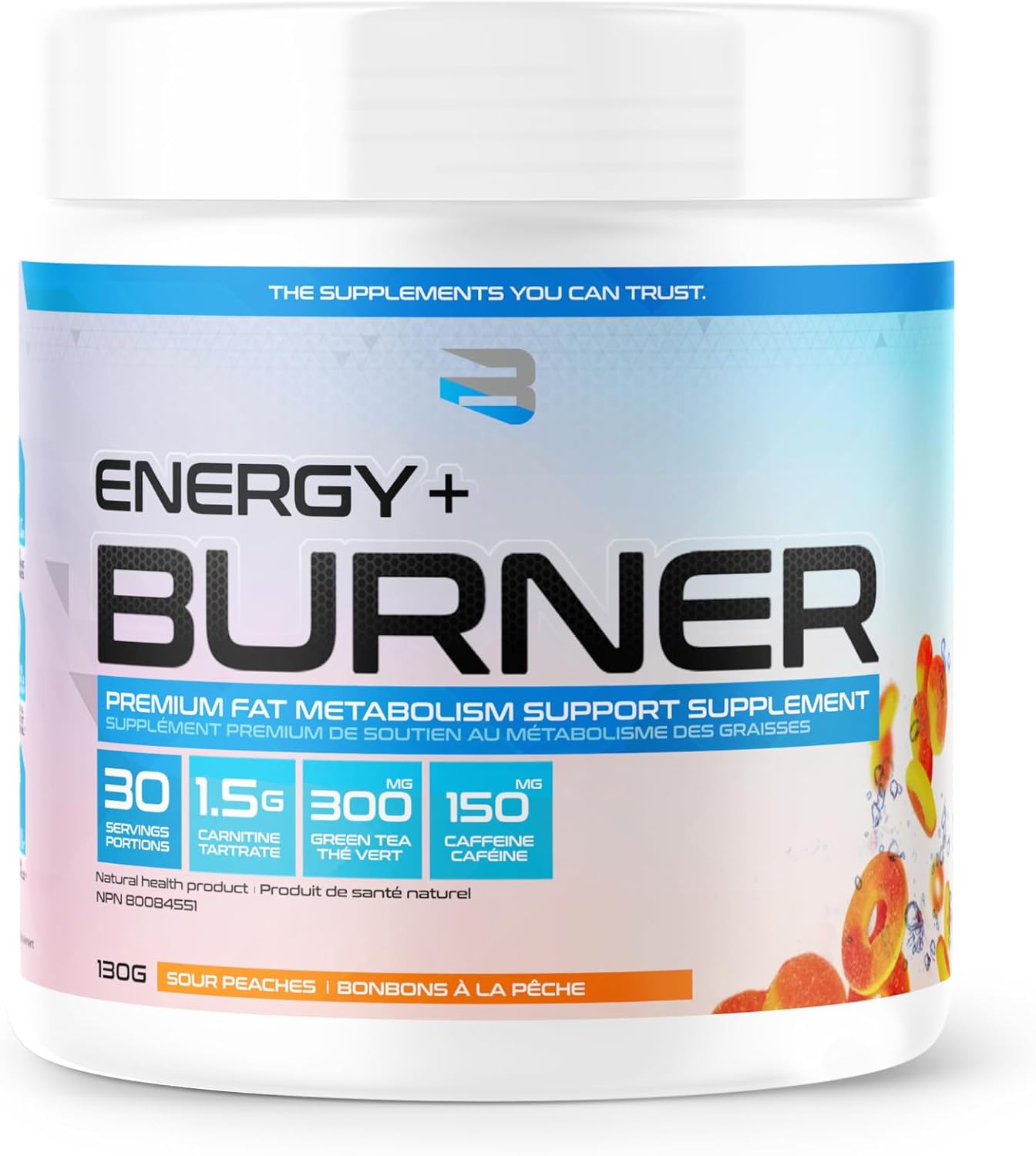 Energy+Burner Believe Supplements (sour peach)