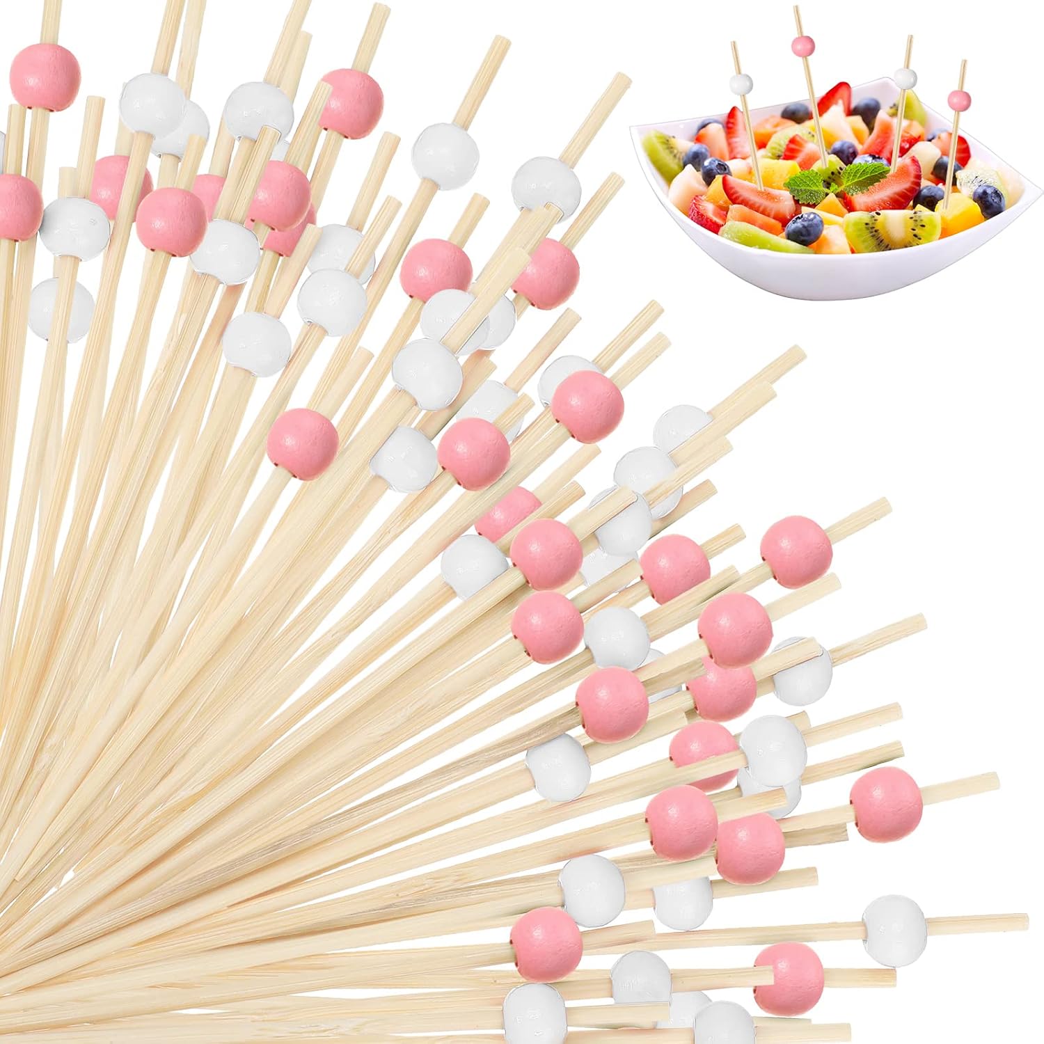 Buy Cocktail Picks 200 Counts Fancy Toothpicks for Appetizers Handmade