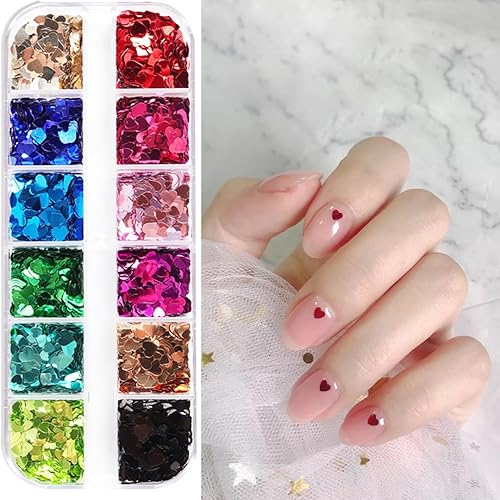 Miniatura 10 de 12 Colors Fall Nail Art Stickers Maple Leaf Nail Glitter Sequins 3D Nail Art Accessories Autumn Leaf Shape Flakes Holographic Gold Red Yelloween