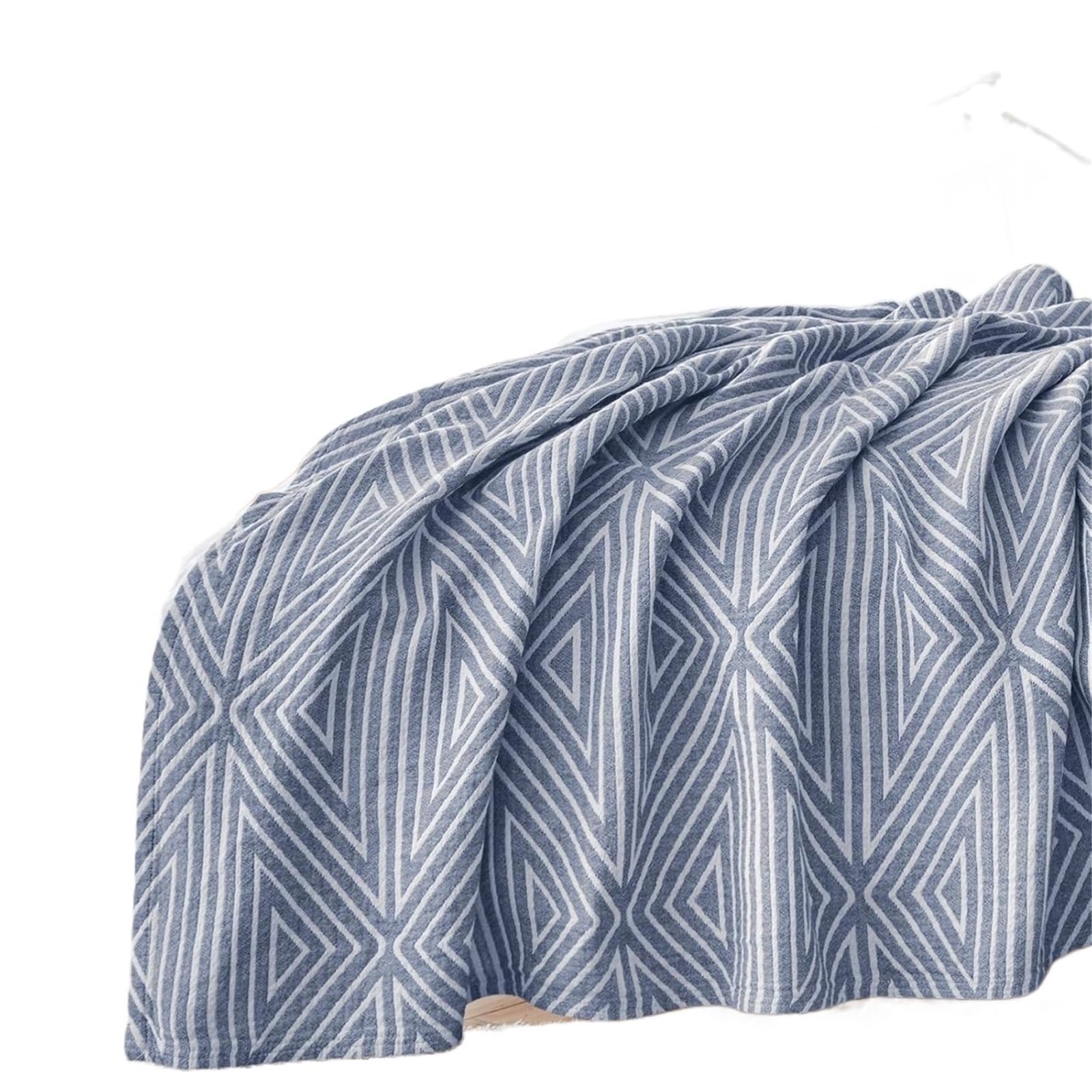 HKSDKABOP Muslin Throw Blanket Multicolor Multiple Sizes 3-Layer Washable(Color6,127x150cm)
