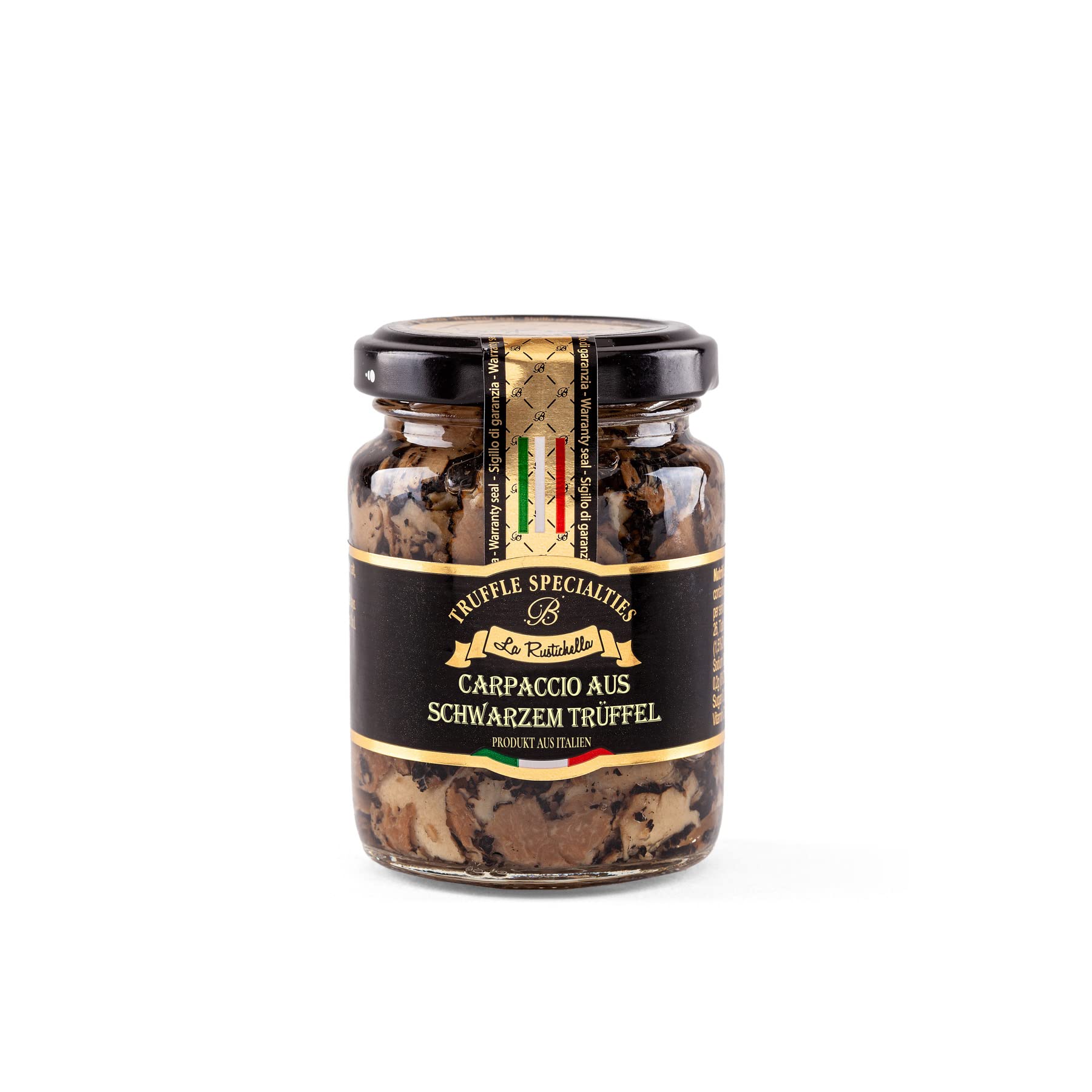 La Rustichella – Schwarze Trüffelscheiben 90 g – 100% Made in Italy | Vegan, glutenfrei, cholesterinfrei