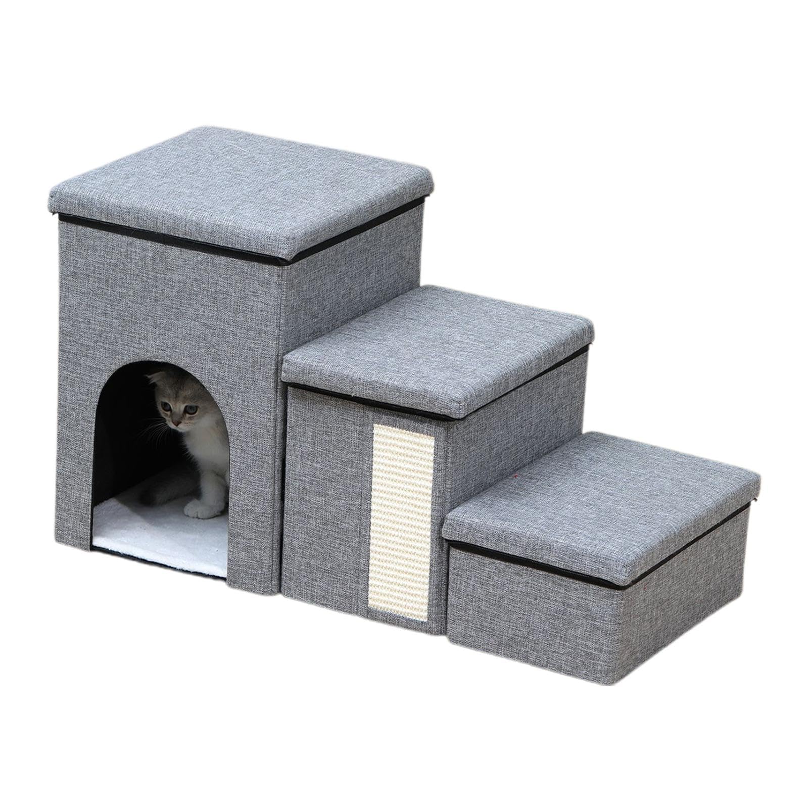 Marches pour lits hauts et organisateur de coffre pliable pour chat et petit chien