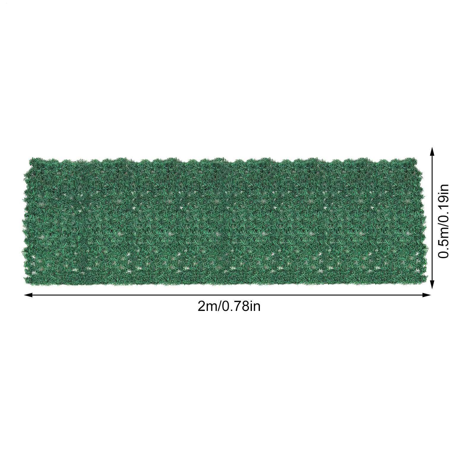 Sztuczne Ogrodzenia Balkonowe Ivy - Green Ivy Fences Osłony poręczy ekranowych | 0.5x2m sztuczny żywopłot ogrodzenie ekran zasłaniający bluszcz ogrodzenie zasłaniające prywatność na wystrój podwórka p