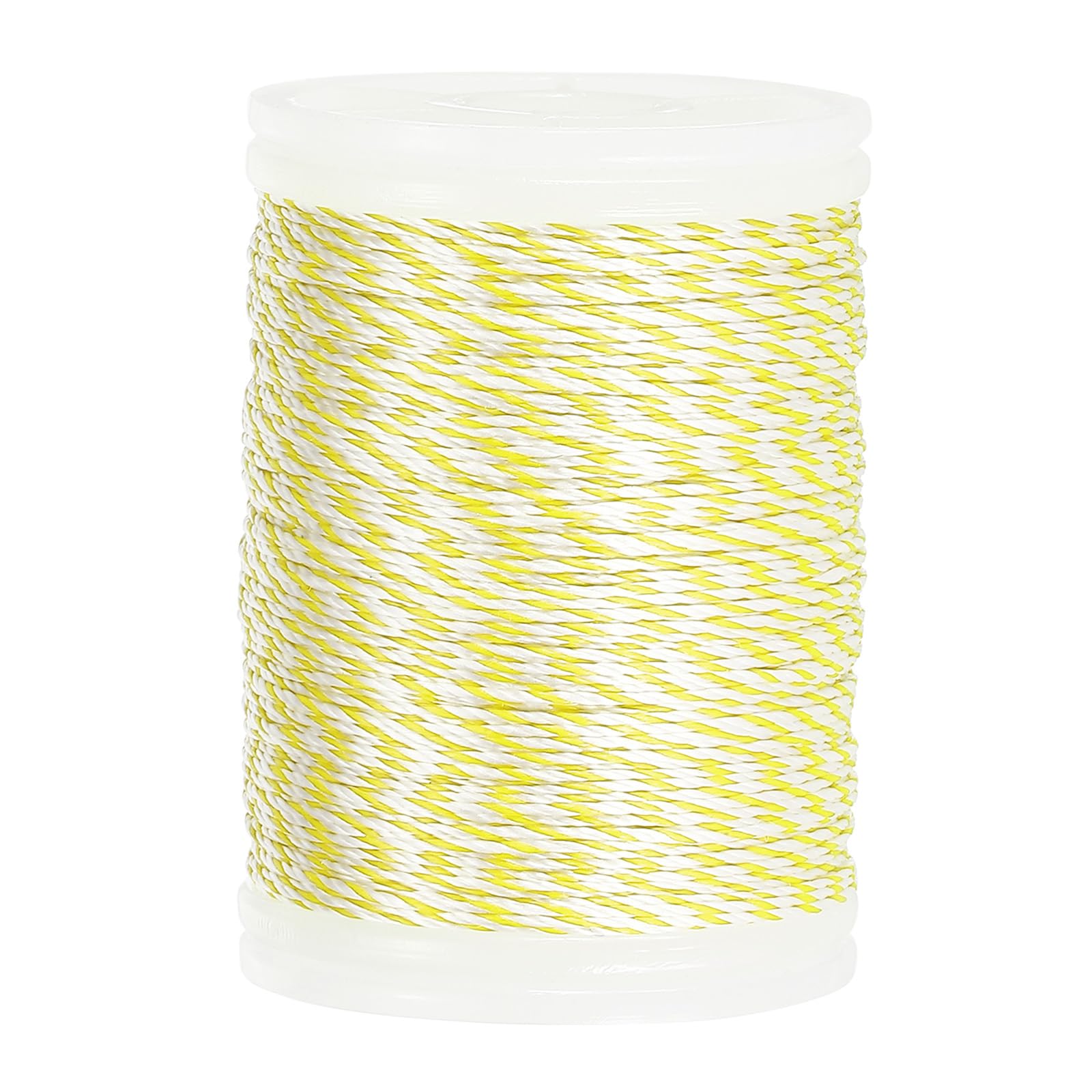 sourcing map Archery Recurve Bow String Serving Thread 120 Yard / 110 m Nylon Bowstring for Recurve Bow Compound Tying Sight Nock Point (Yellow/White)