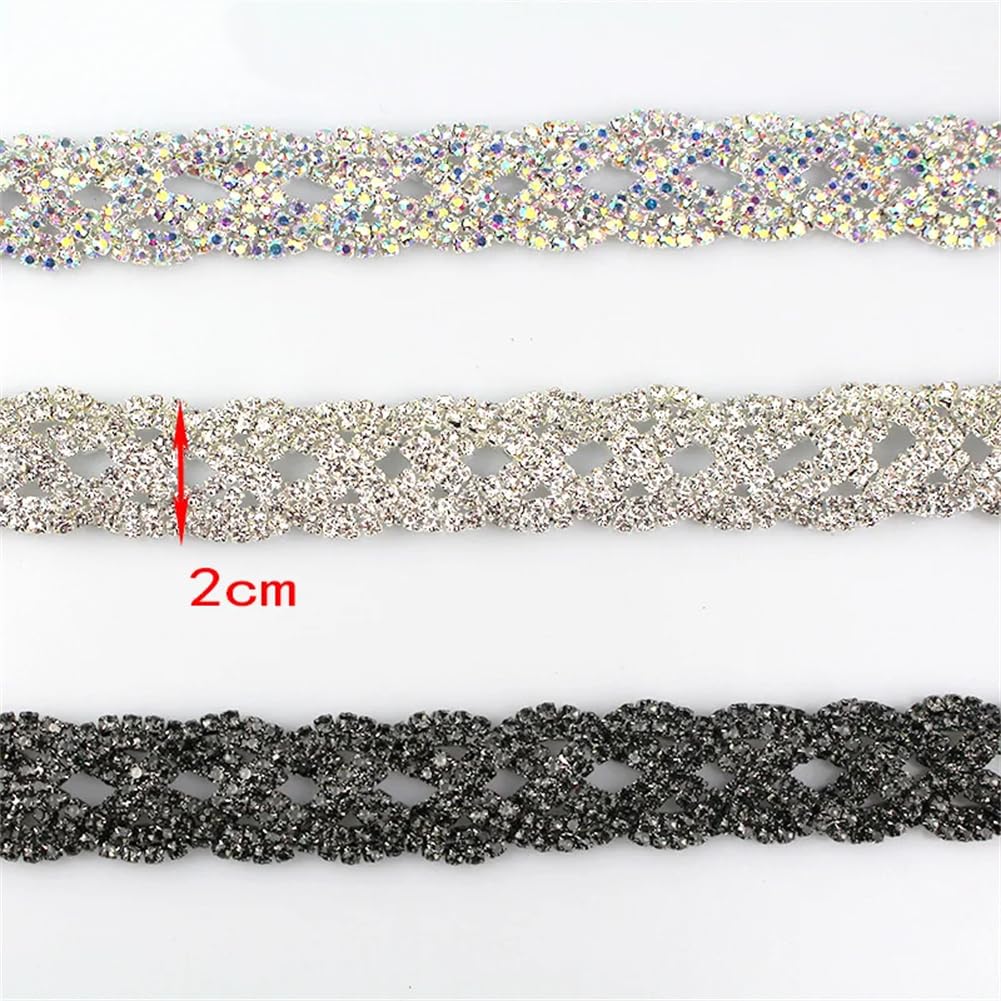 Paski łańcuszka z kryształkami Rhinestone