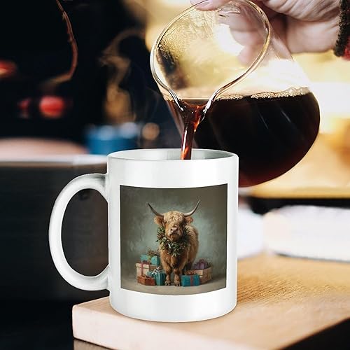 Miniatura 5 de Taza de vaca de las montañas, divertida, única, para cumpleaños, día de la madre, ideas de regalo de casa de campo, Navidad, taza vintage para café,