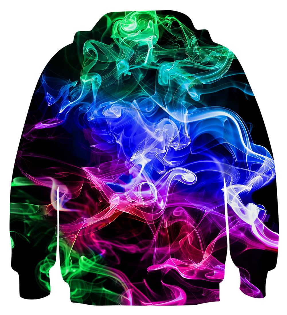 Fanient bluza z grafiką dla dzieci, nastolatków, dziewczynek i chłopców, bluzy z kapturem z nadrukiem 3D, kolorowa grafika ze zwierzęciem, kreskówka, kieszeń, sweter dla dzieci 4–16 lat