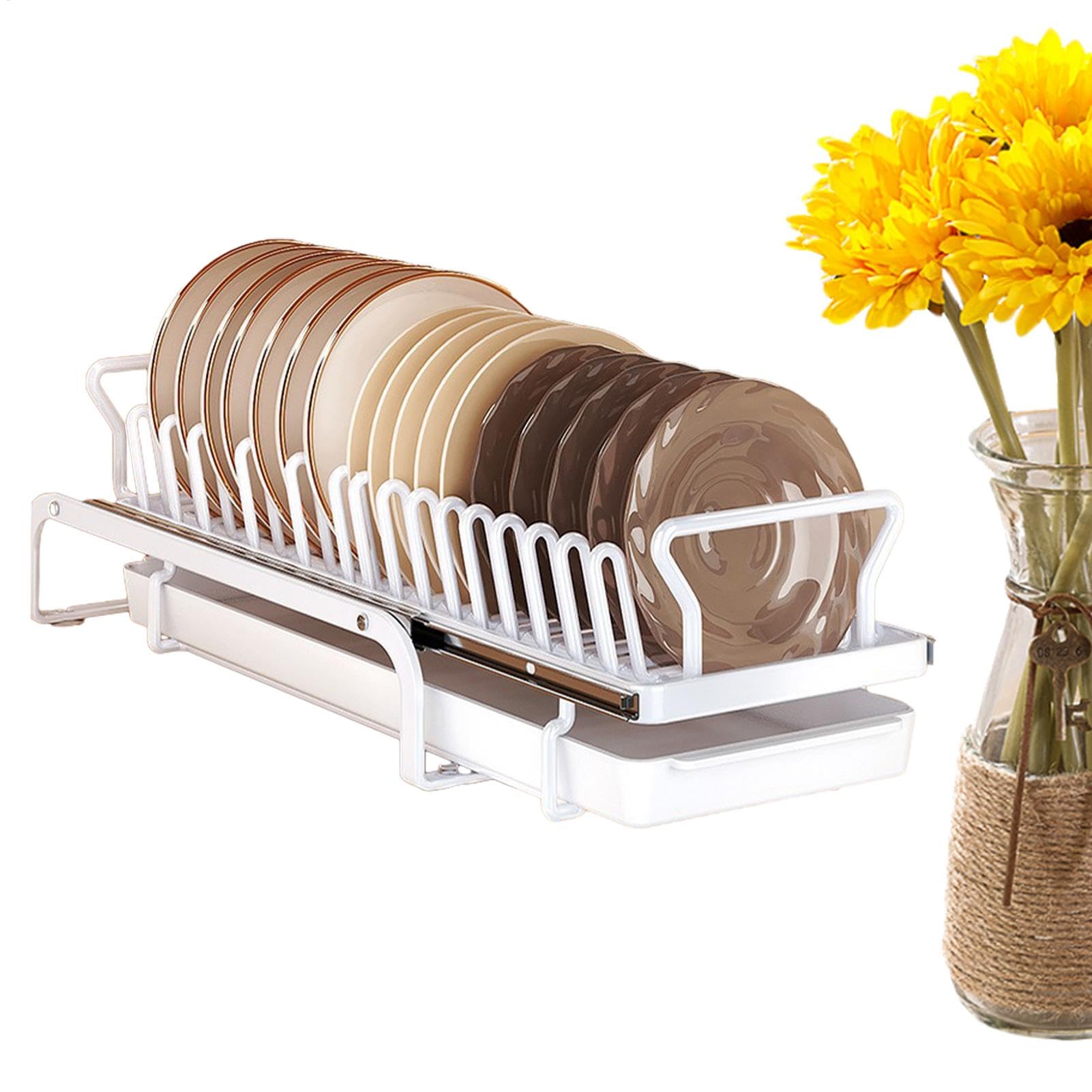 Ynnhik de Cocina, secador de Platos | Organizador de Platos sobre el Fregadero con Bandeja de Drenaje | Estante para Platos de encimera Multifuncional para Cocina, Fregadero, apartamento, hogar
