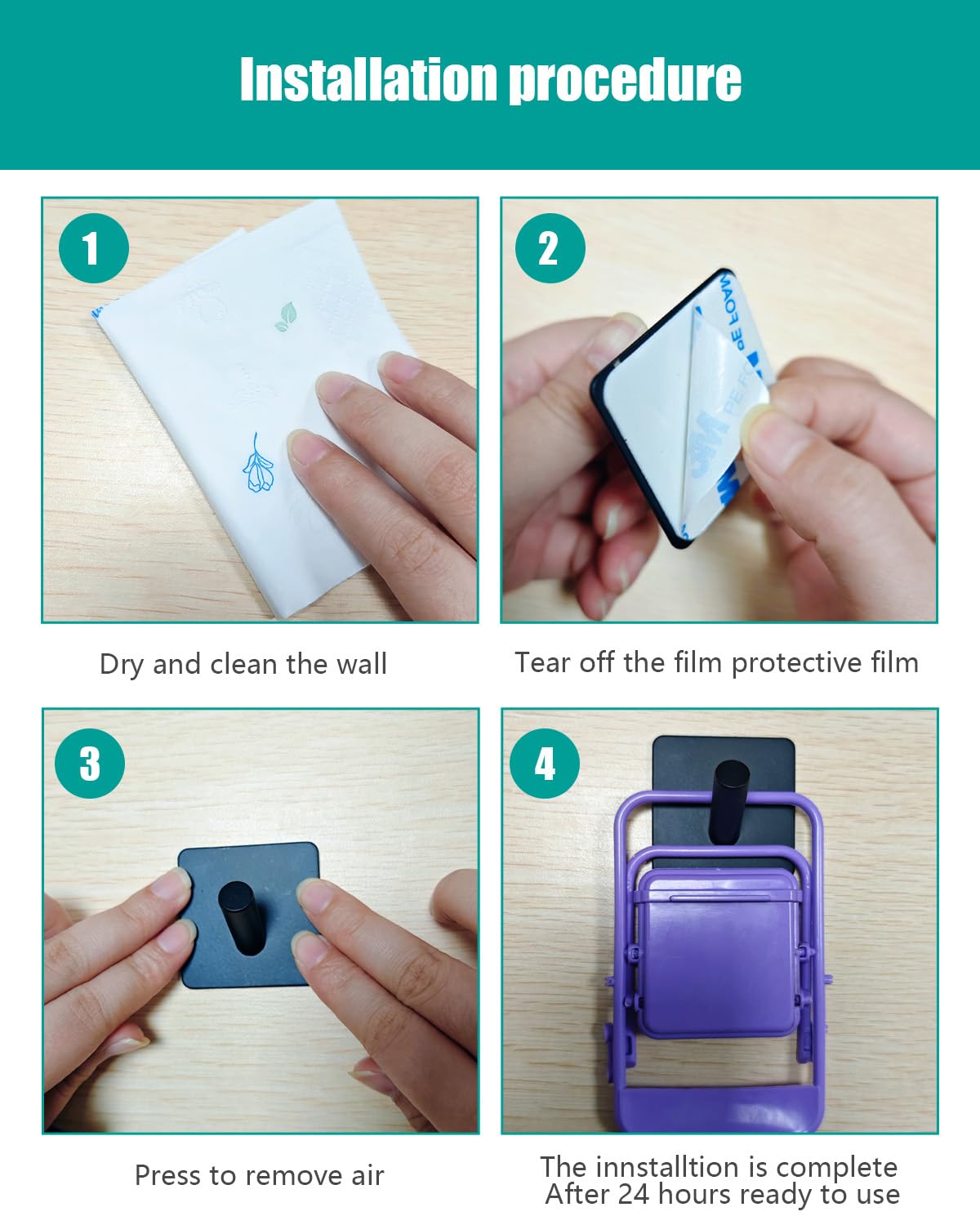 Doccia gancios appiccicoso,set di 6 ganci adesivi da parete,ganci impermeabili per parete doccia,camere da letto,soggiorni,cucine, dormitorio,bagni gancis appiccicosi