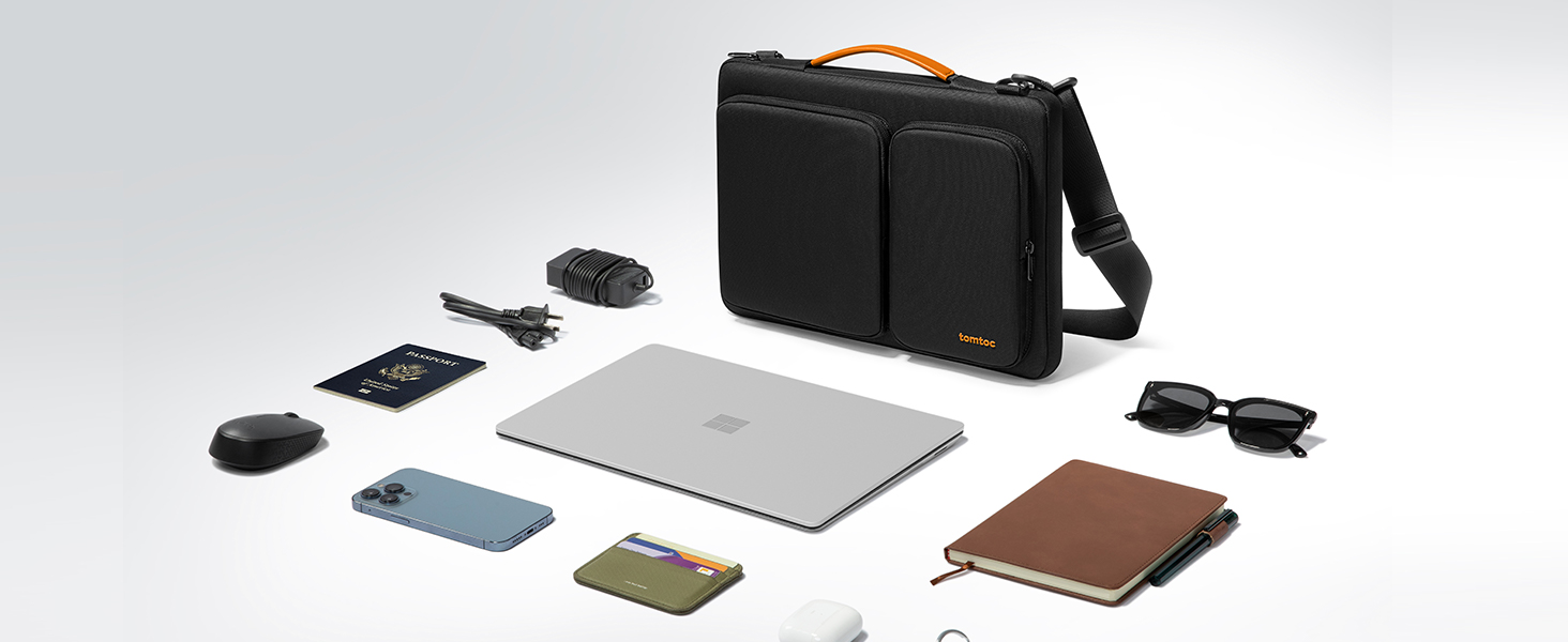 Amazon.com: tomtoc 360 Protective Laptop Shoulder Bag compatible