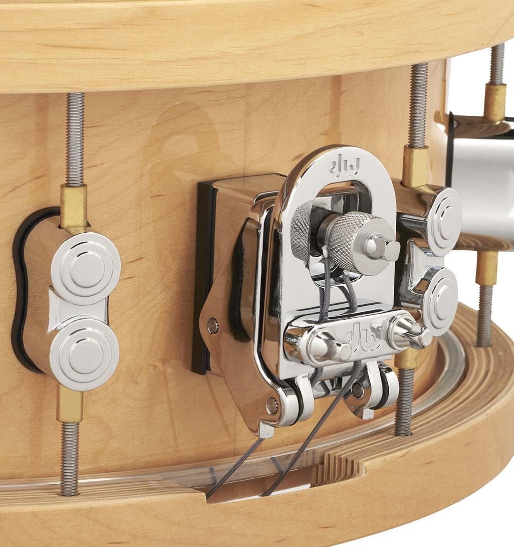 Pacific Drums Concept Series - Caisse claire de 20 plis en érable, 14" x 6,5", cercle épais en bois naturel