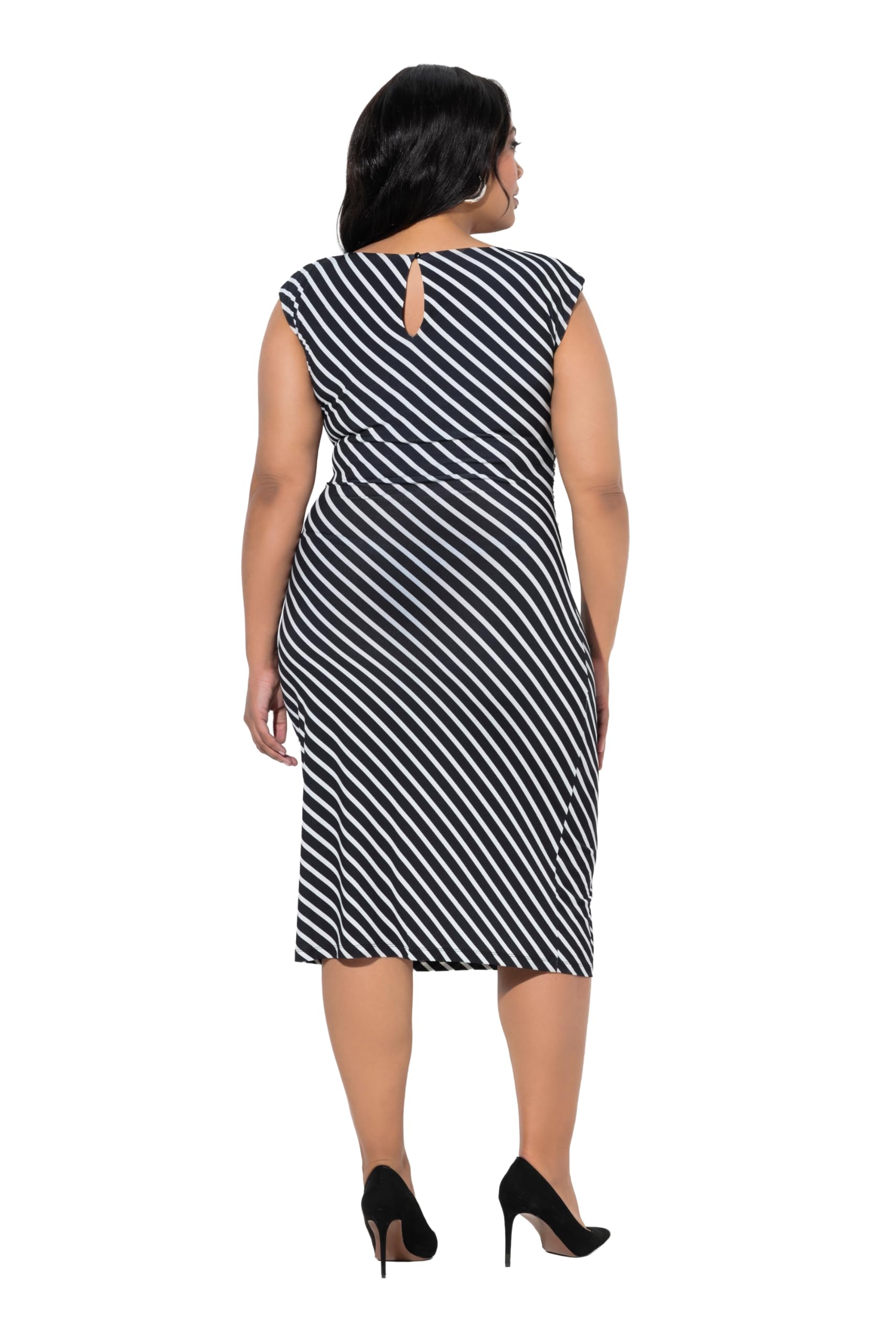 Ulla Popken Damen Midikleid