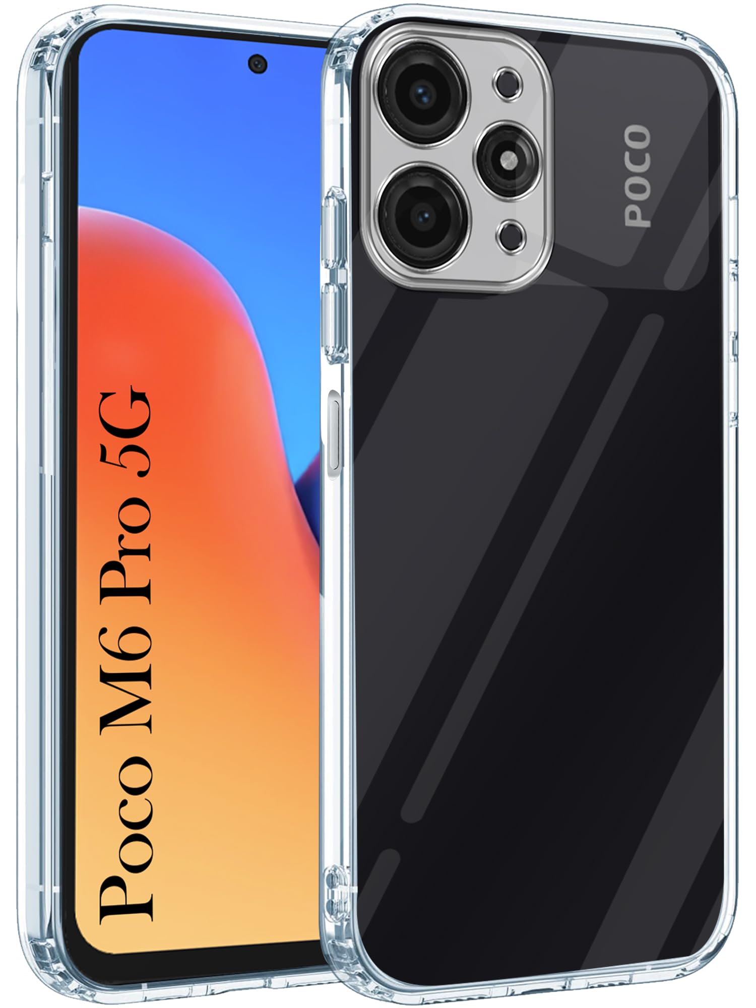 Jkobi Back Cover for Poco M6 Pro (Silicone Clear Shockproof Case with Camera Protection | Soft and Flexible | Transparent) (B0CZP68Y6V) Amazon Price History, Amazon Price Tracker