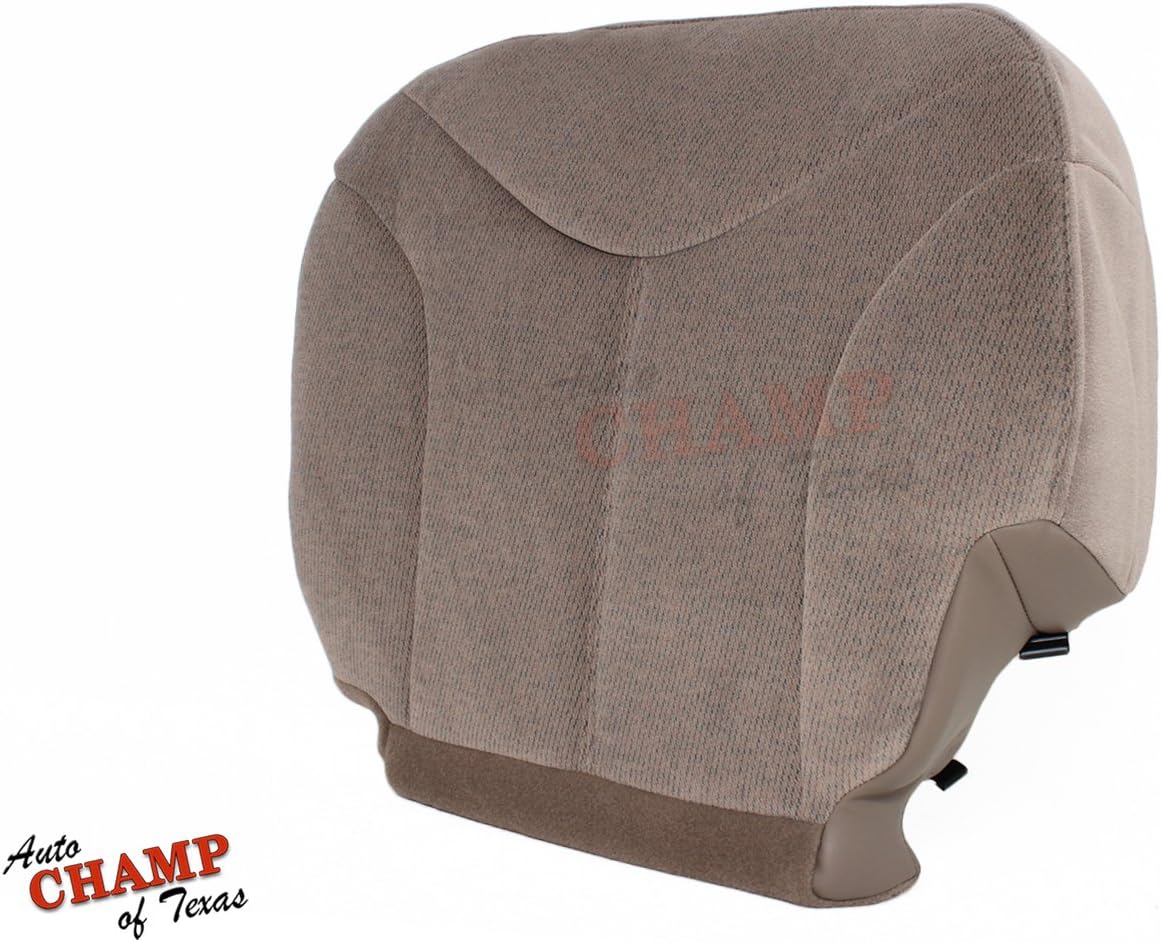 Compatible with 2001 GMC Sierra 2500h D SLE -Driver Side Bottom Cloth Seat Cover Tan