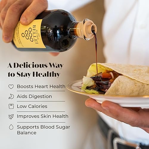 Miniatura 5 de Acetaia Bellei - Vinagre balsámico de Módena, amarillo precioso, 1.24 añejo, certificado Balsamico di Modena IGP, producto de Italia, dulce y ácido,