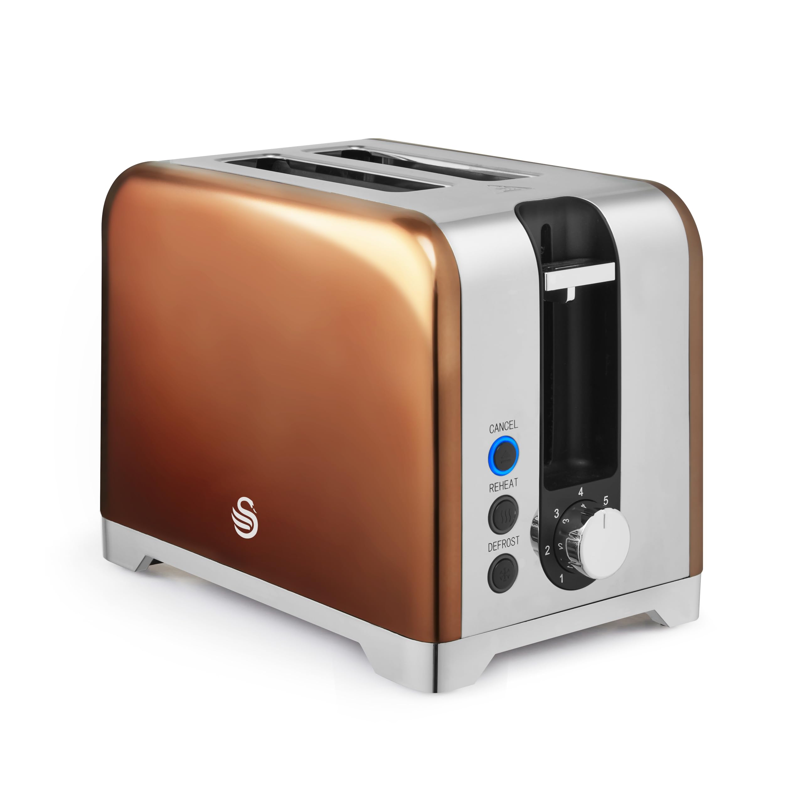 Swan Solace 2 Slice Toaster - Copper - Stainless Steel