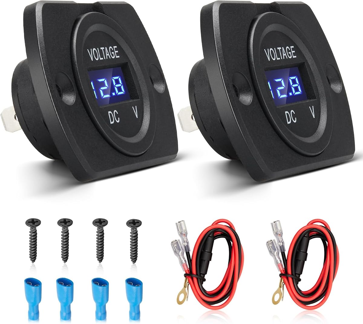 Anina 2Packs Car Voltage Meter