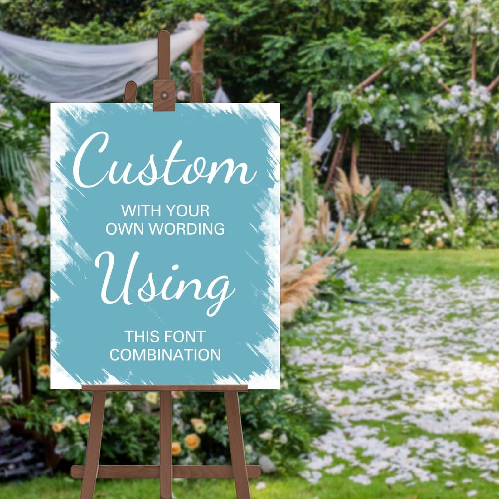 Cartello personalizzato con la tua formulazione, nome personalizzato per sposa e sposo, cartello di benvenuto per matrimonio, cartello di benvenuto per matrimonio, cartello di benvenuto per