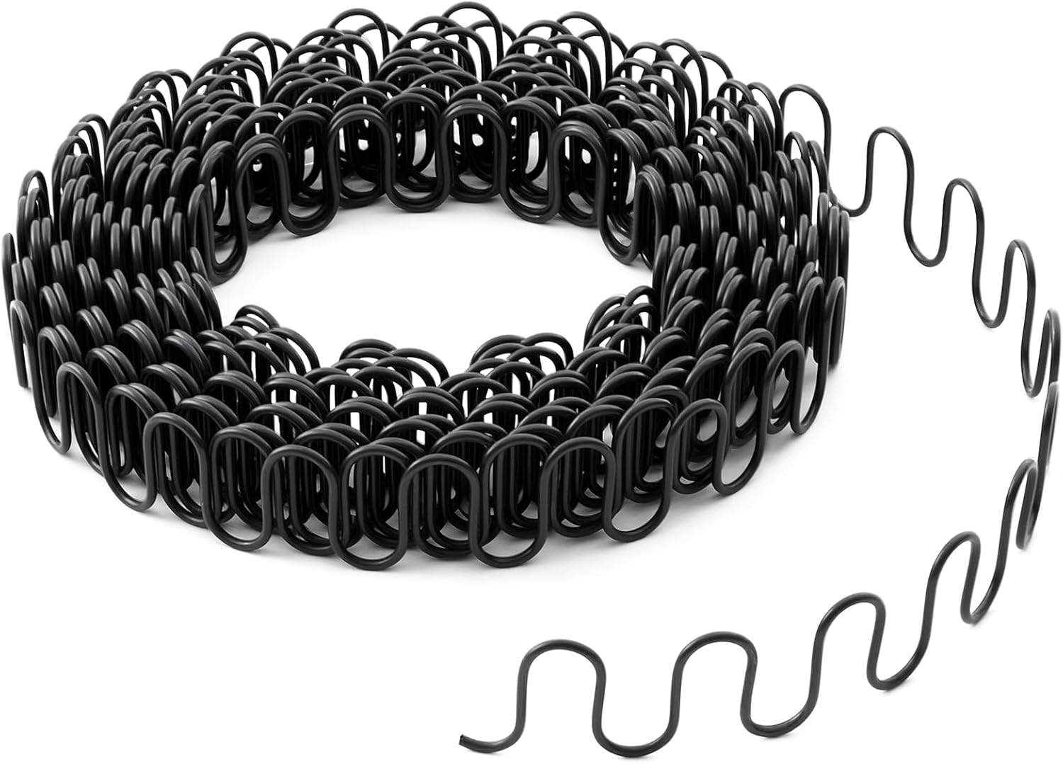 62 Feet Zig Zag 11 Gauge Upholstery Springs Roll, Sinuous Springs for Sofa Backrest Cushion Repair, Furniture Auto Upholstery Repair and Replacement, Cut to Size