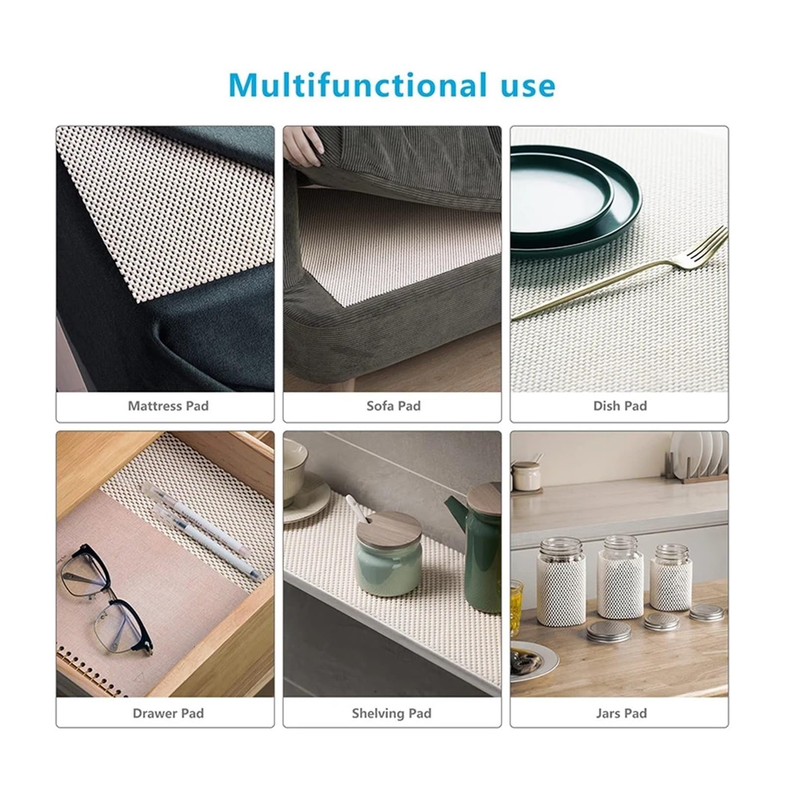 Antideslizante para Alfombras Non Slip Rug Pad PVC Carpet Sheet Anti-Skid Met