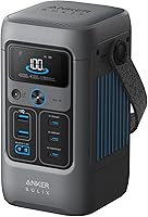 Anker SOLIX C200 DC 192Wh Portable Power Station: 200W LiFePO4 Solar Generator for Camping, Travel & Emergencies