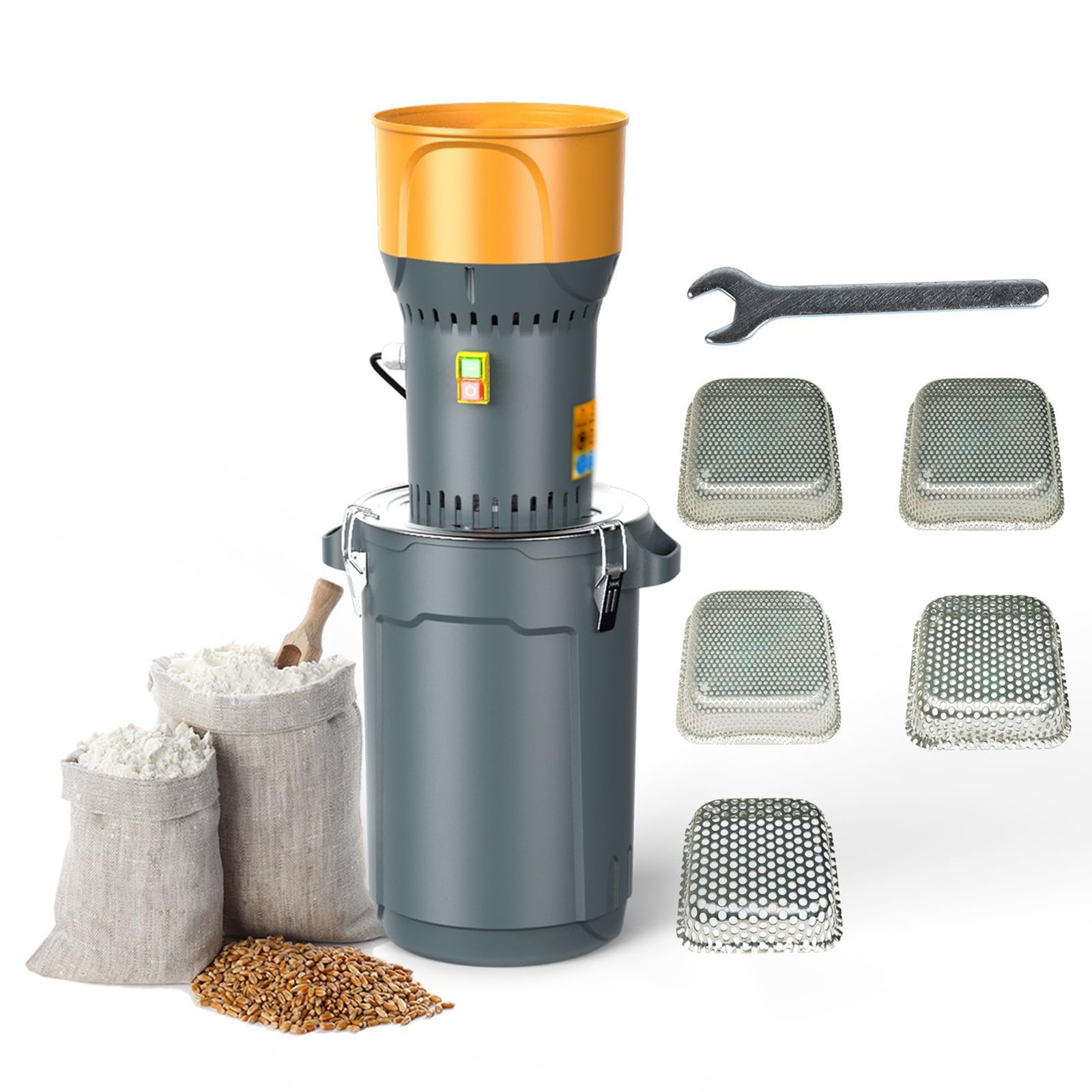 Moulin à grains électrique 25L pour faire votre farine de maïs maison et épices