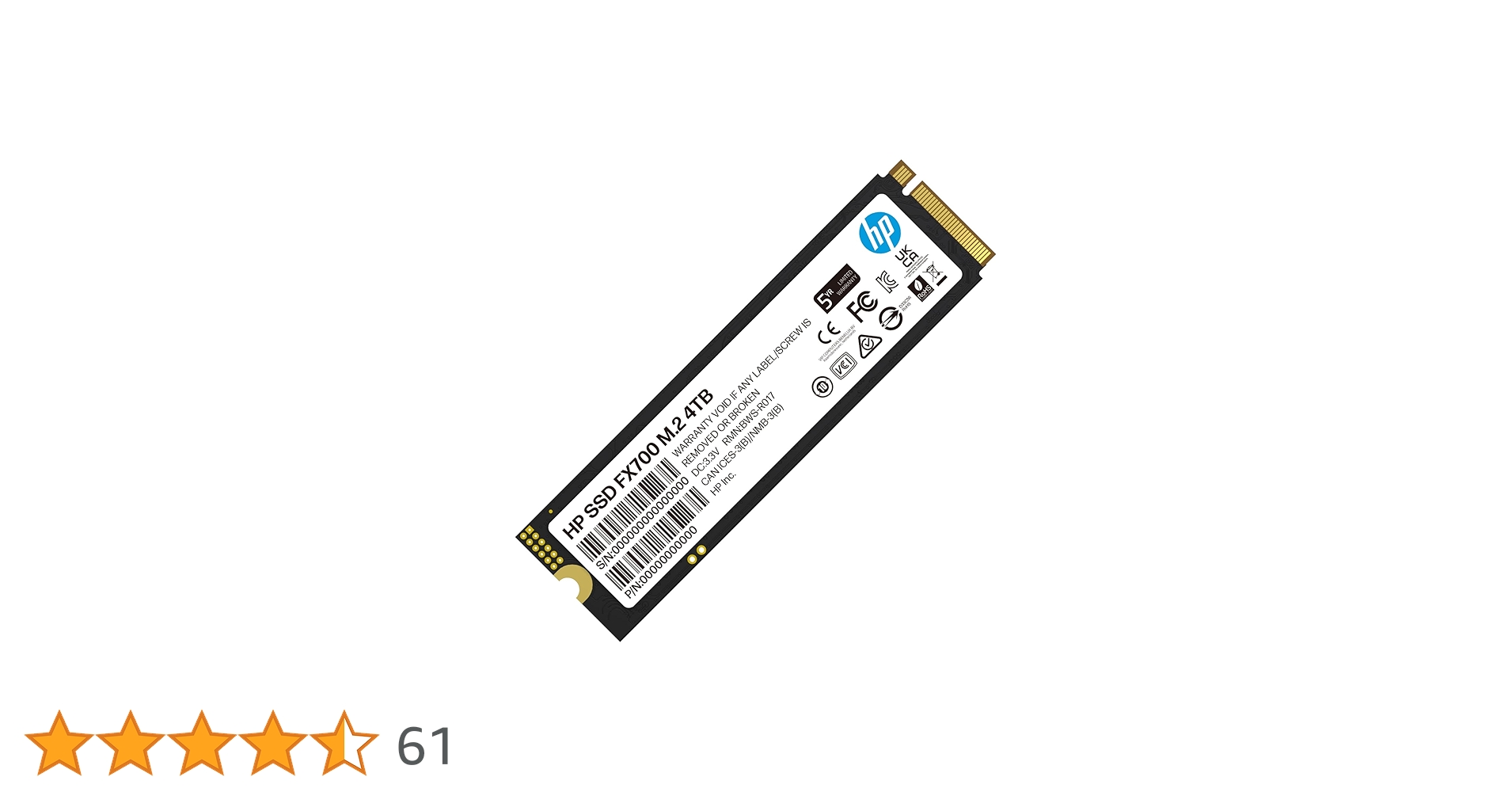 Amazon | HP FX700 4TB SSD NVMe2.0 M.2 Type 2280 PCIe Gen4×4 最大 Amazon | HP FX700 4TB SSD NVMe2.0 M.2 Type 2280 PCIe Gen4×4 最大