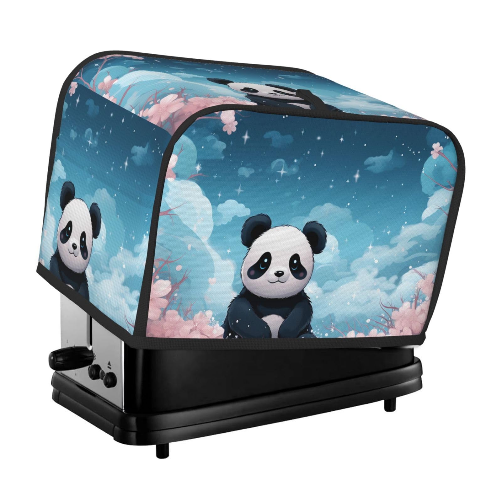 Toaster Covers 2 Slice Pink Panda Bread Machine Cover Quilted Dustproof Toaster Cover Washable Bread Maker Protective For Kitchen Small Appliance