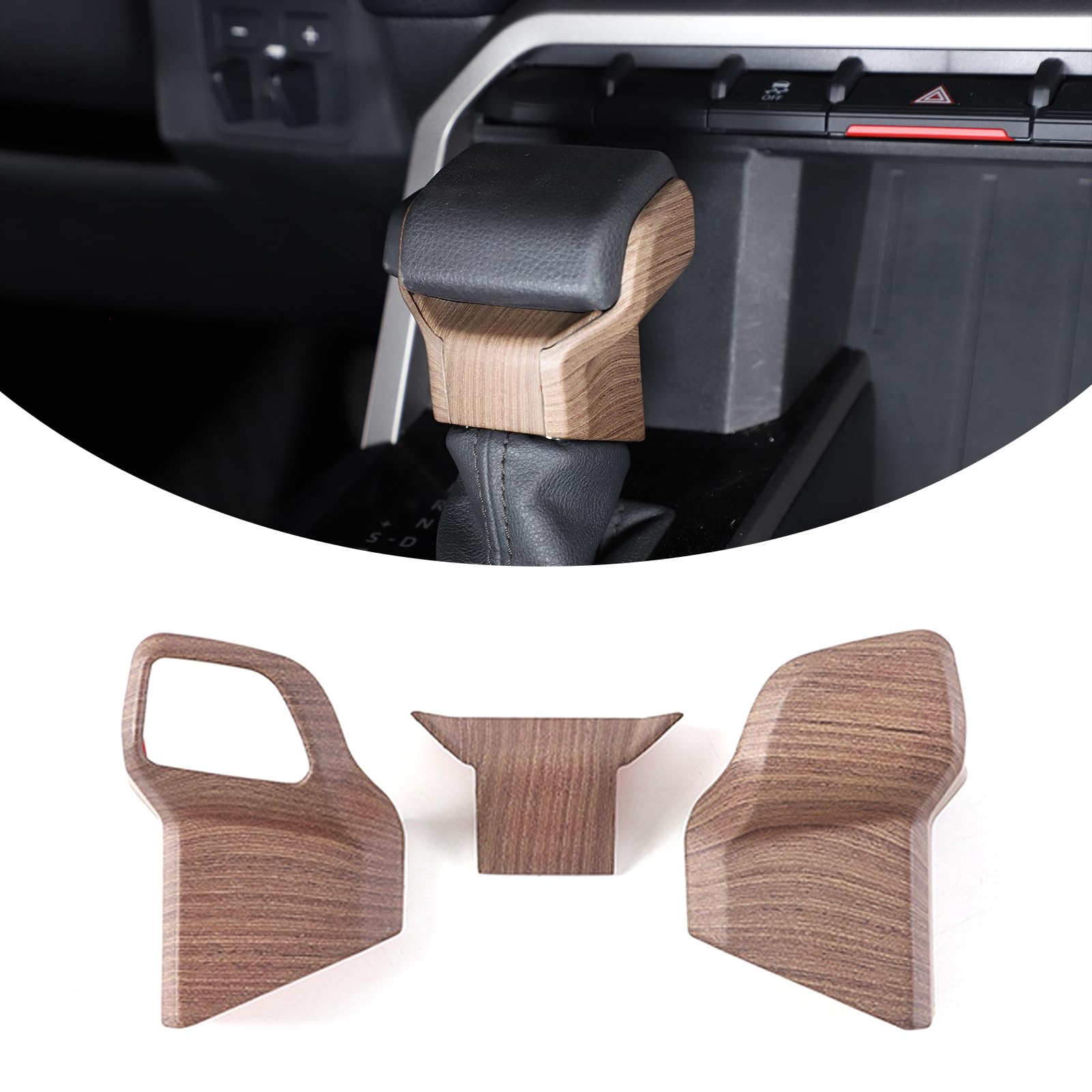 ABS Car Console Gear Gear Shift Knob Head Protection Trim,Shift Gear Protection Trim,Compatible with Toyota Tundra Sequoia 2022 2023 2024+ Tacoma 2024