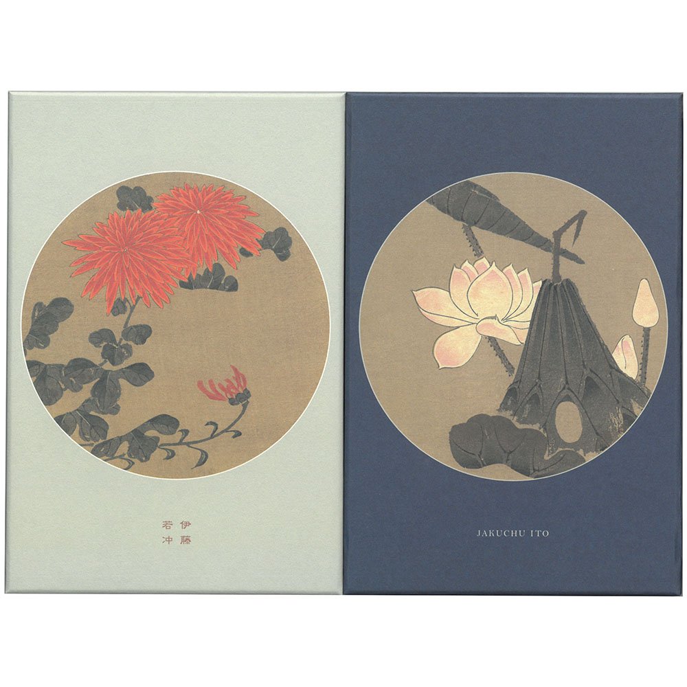Amazon | 芸艸堂 御朱印帳 伊藤若冲 若冲画譜 菊 蓮 N014 | 朱印