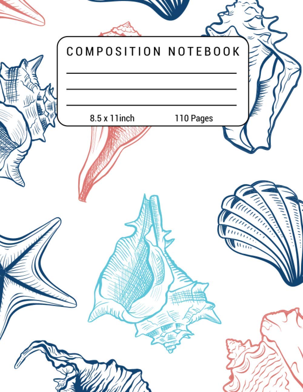 Composition Notebook: Beach Composition Notebook - Cute Ocean Notepad Journal for Beach Lovers - College Ruled