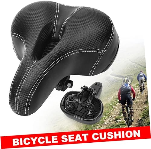 Miniatura 7 de Asiento de bicicleta de repuesto Comfort Saddle Wide Bike Cushion Seat Waterproof Cover