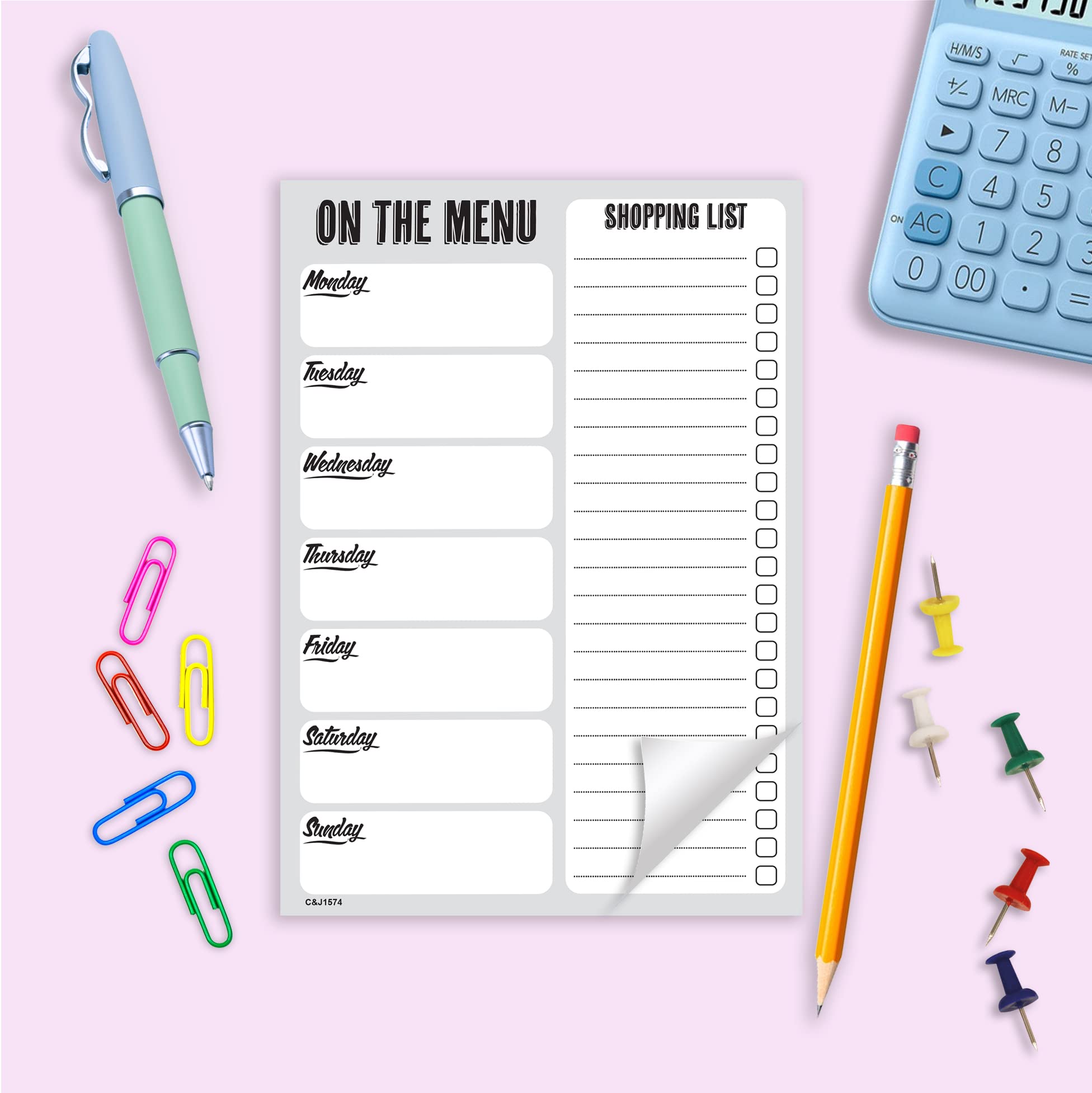 Weekly Meal Planner - Grocery & Shopping List A5 Size (210 x 148mm) / Dad/Husband/Wife/Boyfriend/Girlfriend #1574 - Image 3