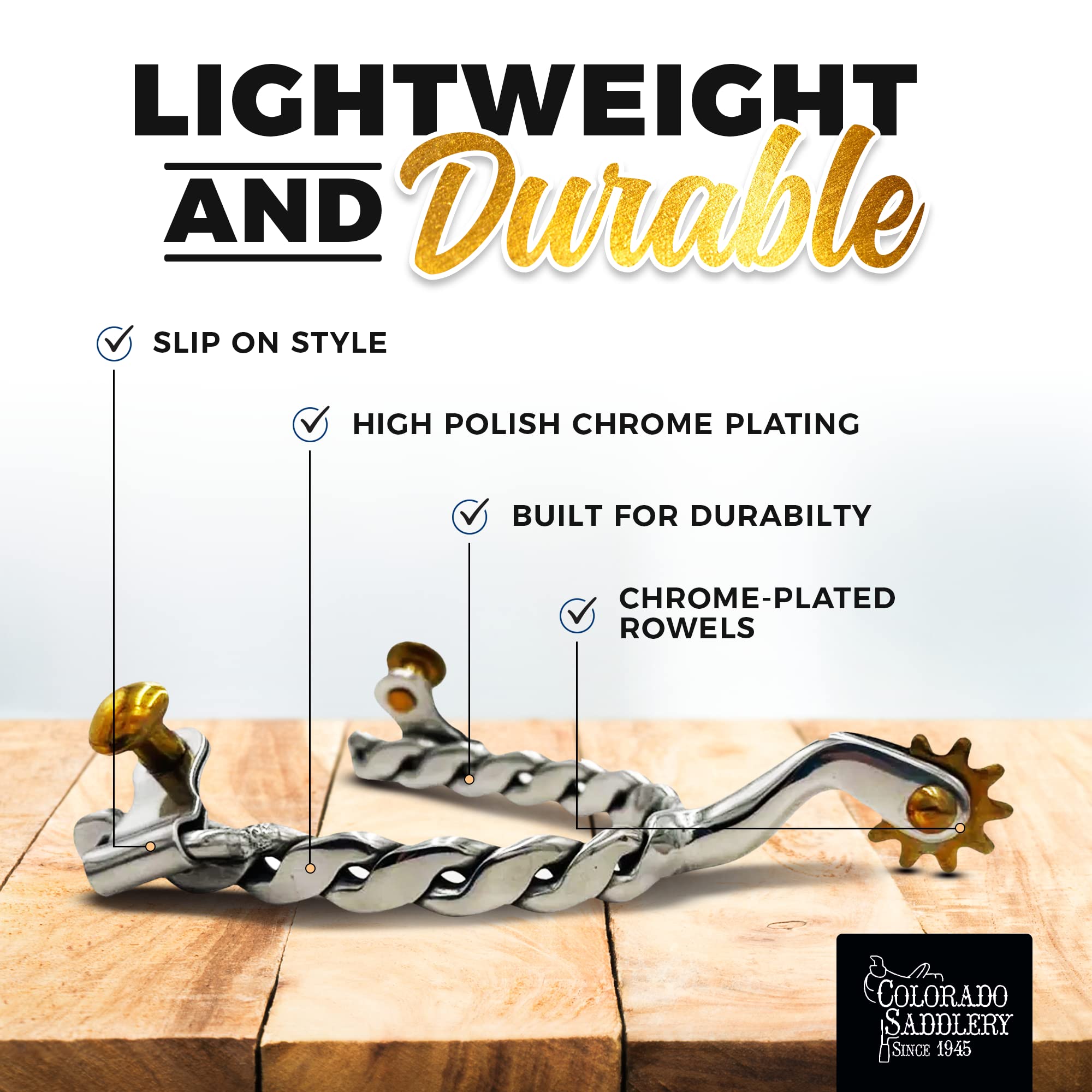 The Colorado Saddlery YO Spur, Stainless Steel