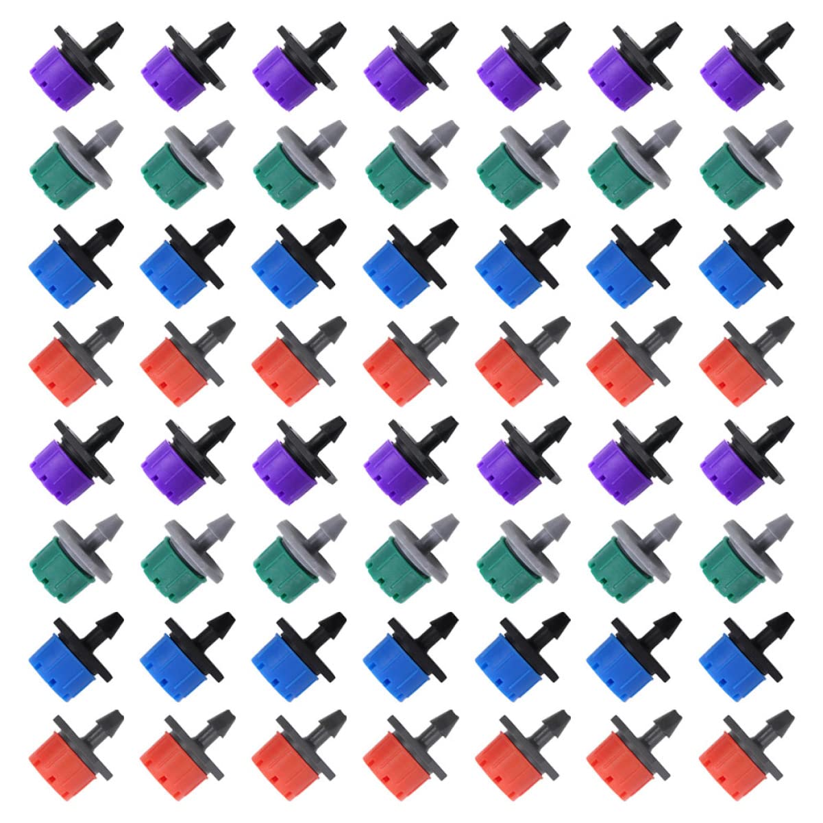 GALPADA Essential Plant Watering Device 100pcs 8 Holes Irrigation Nozzles for Drip Irrigation System