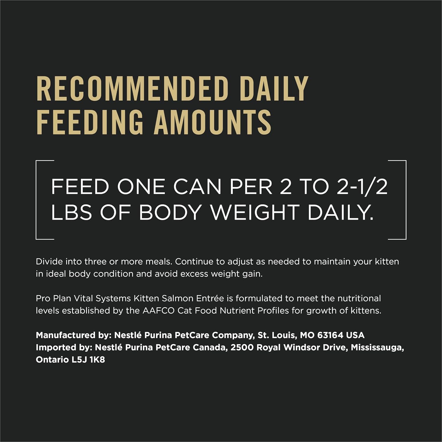 Purina Pro Plan Vital Systems Salmon Entree Wet Kitten Food 4-in-1 Muscles, Brain, Immune and Bone - (Pack of 24) 3 oz. Cans