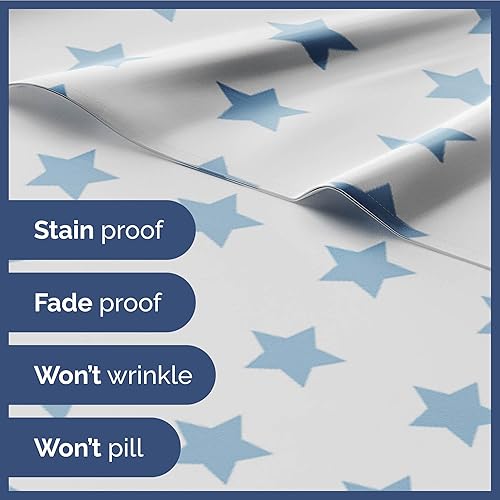 Miniatura 5 de CGK Linens - Juego de sábanas de 4 piezas para niños, niñas, adolescentes, niños pequeños, con bolsillos profundos de fácil ajuste, transpirables,