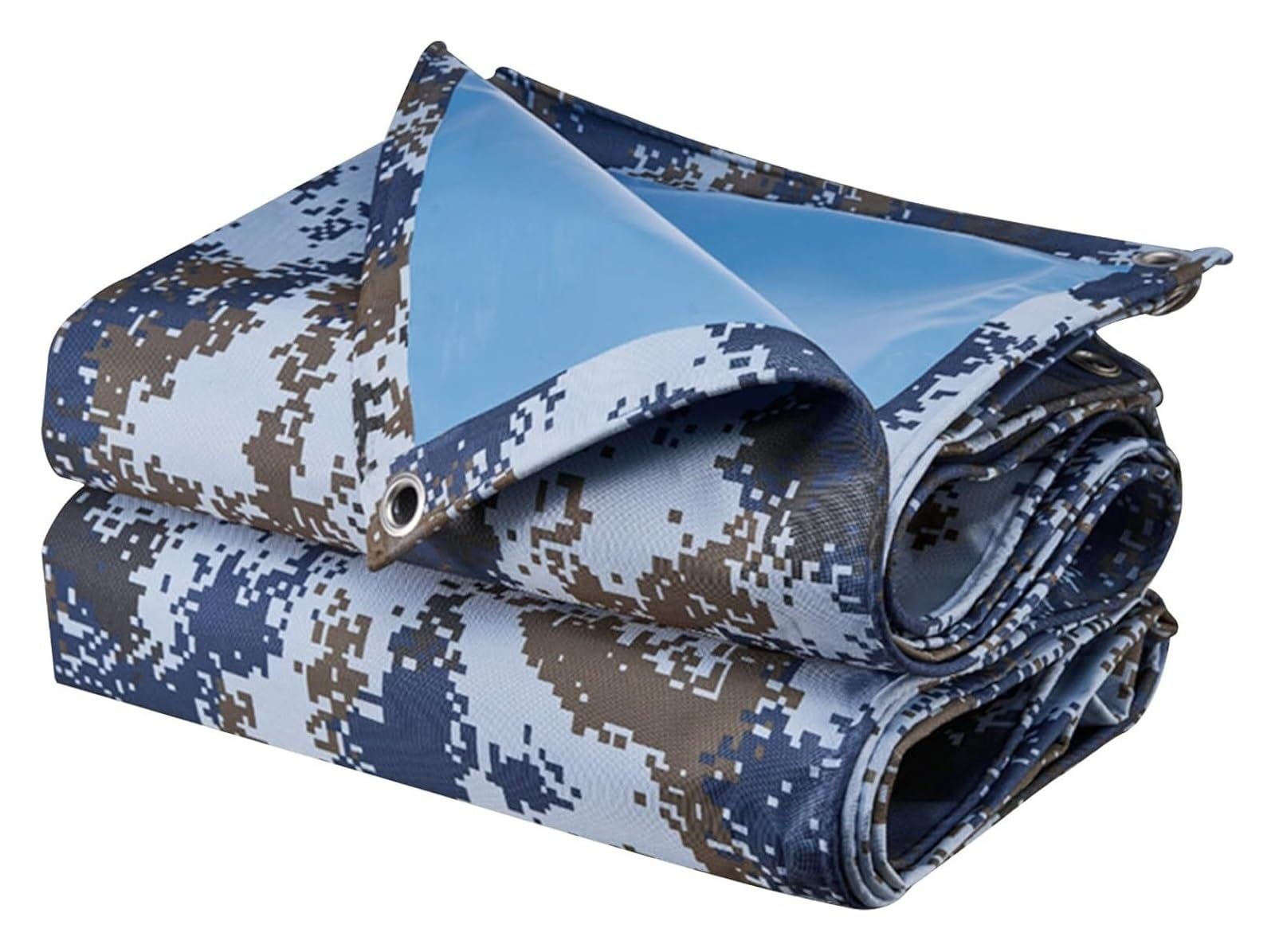 Tarpaulin Waterproof Heavy Duty, Heavy Duty PVC Tarp, Reinforced Eyelets, Multiple Sizes For Vehicle Boat Pool Garden(2x2m(6.5ftx6.5ft))