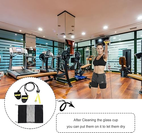 Miniatura 9 de Zerodeko Swimming Strength Training Belt Resistance Swim Trainer for Pool Arm Workout Elastic Swim Band for Home Exercise and Warm-up