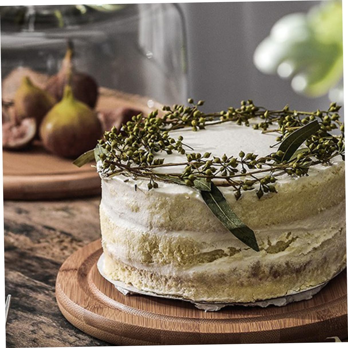 VALICLUD Glass Cake Dome with Tray Large Food Cover Household Cake Display Fresh-keeping Cover for Bakery Pastry Serving and Dust Protection