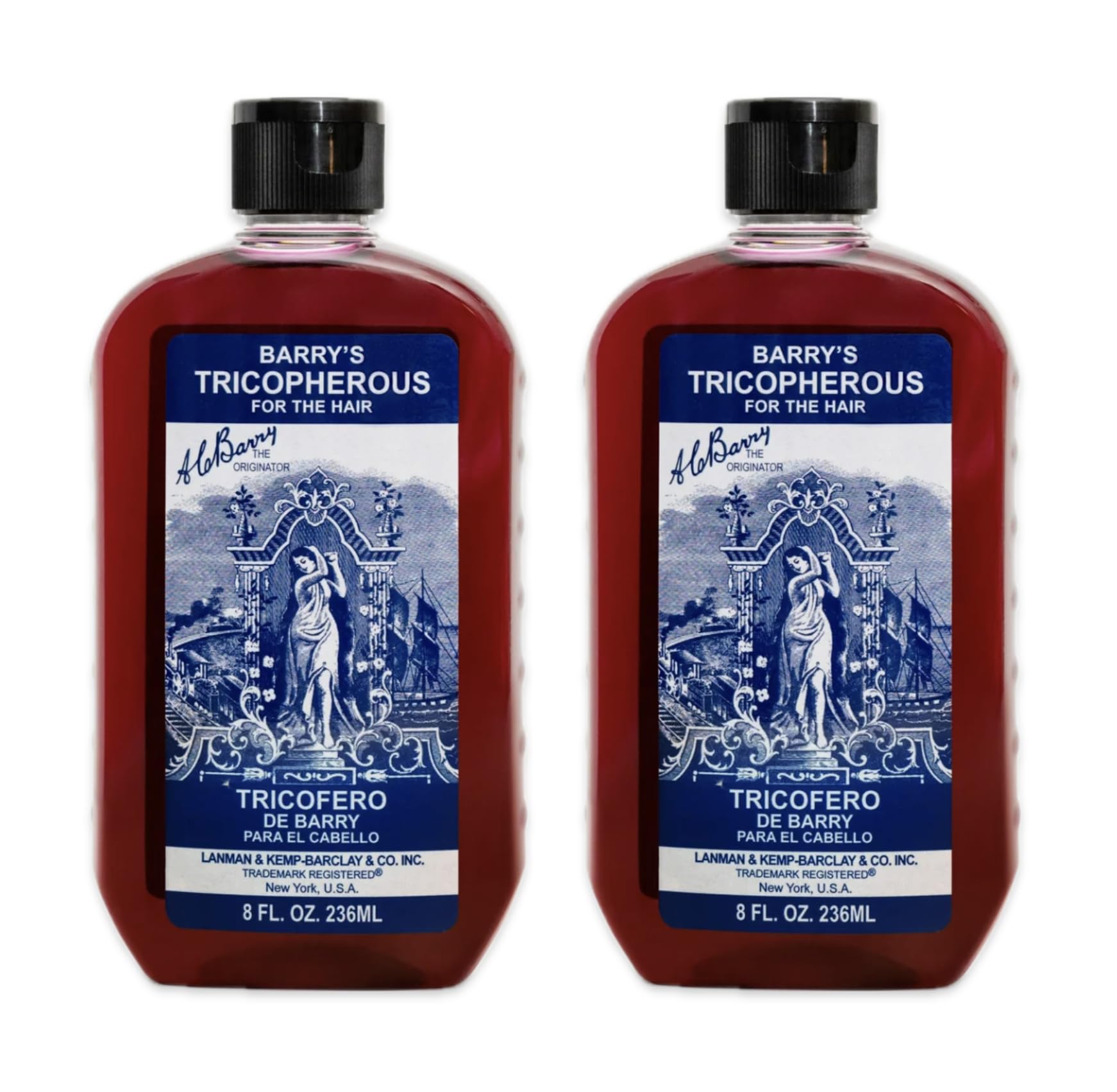 Generic Barrys Tricopherous for the hair - Tricopherous de Barry para el cabello - 8 fl oz (Pack of 2, Traditional)