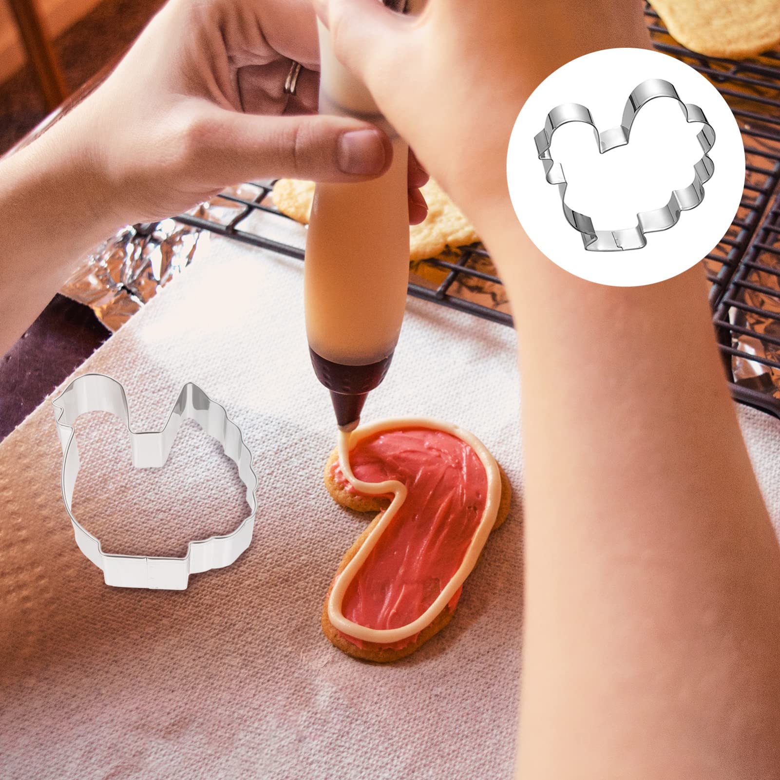 PRETYZOOM 3 Sätze Teiliges Aus Keksformen Hühnermotiv Ausstecher Für Kekse Fondant Und Obst Langlebig Und Wiederverwendbar Für Kreative Backprojekte 6 Stücke * 3