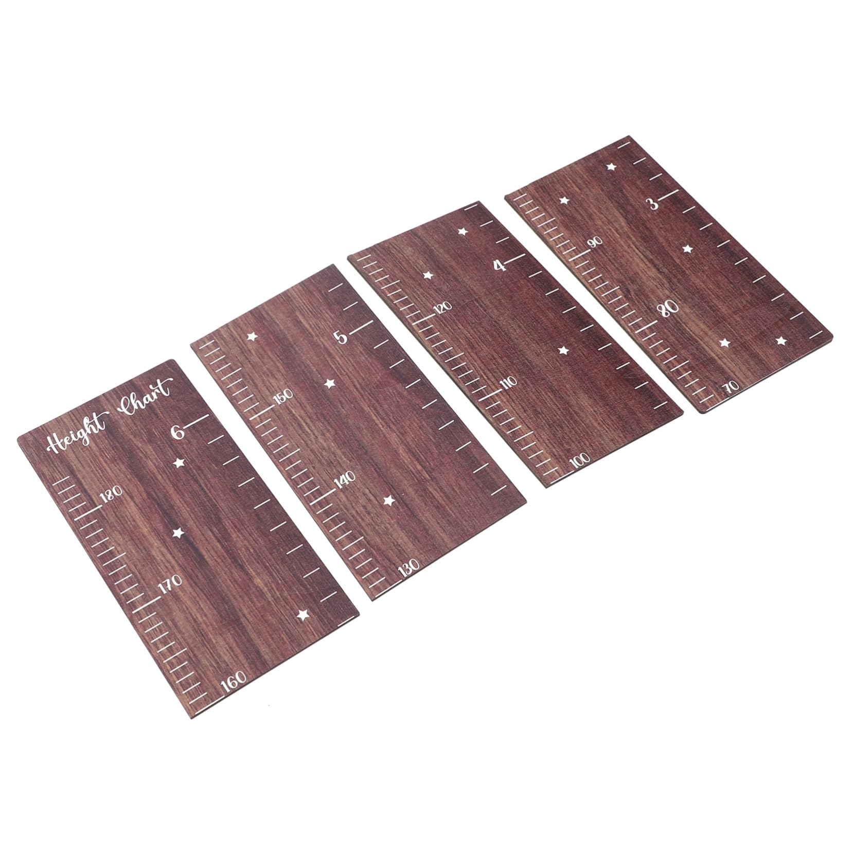 TOYANDONA Tabla de Medición de Altura Infantil de Madera Medición de Altura para Pared Decoración de Sala de Regla de Crecimiento y Pegatinas